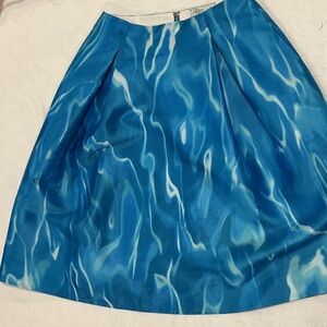 Kate Spade Aqua (Pool) Blue A-line Lorella Skirt